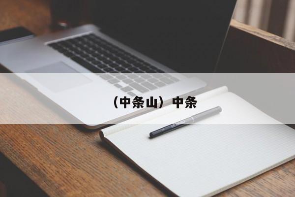 （中条山）中条